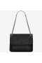 Torebka Saint Laurent Medium Niki Bag Z Czarnej Жатой skóry Saint Laurent Bag