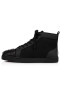 Wysoki Top Christian Louboutin VarsiLou Z Kolcami Z Czarnej skóry Cielęcej
