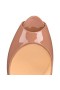 Platformy Christian Louboutin Nowe Bardzo Drogie 120 mm Nude Lakierowana Kawior
