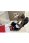 Platformy Christian Louboutin przez Cały Kurczak 150 mm Czarny Lakierowany