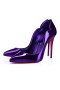 Christian Louboutin Pompy Hot Chick 100 mm Elektra/lin Elektra Specchio