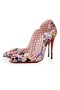 Christian Louboutin nosi czółenka Hot Chick 100 mm Poupee-multi/Patent lin Poupee