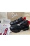 Buty Christian Louboutin Red Runner Z czarnej skóry Cielęcej