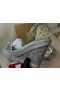 Klina pięty Christian Louboutin Madmonica 120 mm Srebrny/lin Silver Calf