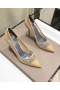 Christian Louboutin Follies 100mm Pumps Florale Lace Nude