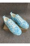 Christian Louboutin Louis Junior Sneakers Swimming Pool Satin Blue