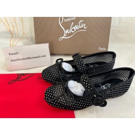 Buty Christian Louboutin Mamastrapitina Z Siatki, Skóry Nappa I Strass Kolor Czarny