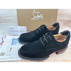 Christian Louboutin Nasze Лоферы Georges L Skórzane Czarne Buty Christian Louboutin