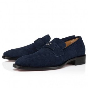 ÐоÑеÑÑ Christian Louboutin Varsimoc Z CielÄcej skóry w kolorze granatowym CL