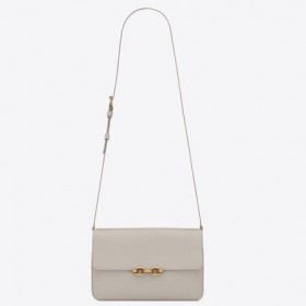 Torebka Saint Laurent Le Maillon Z BiaÅej skóry CielÄcej Torby Saint Laurent