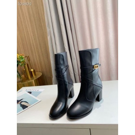 Botki Dior Empreinte Na obcasie Czarne 80 mm