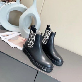 Botki Dior Explorer Chelsea Damskie Tkaniny Z CielÄcej Skóry