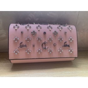Kopertówka Christian Louboutin Paloma, Ozdobione Skórzanymi Kolcami, Różowy