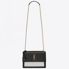 Dwukolorowa torba z cielęcej skóry Saint Laurent Sunset Średniej wielkości Saint Laurent Bags