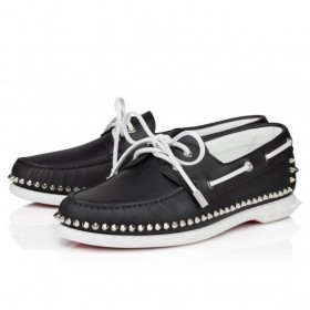 Christian Louboutin Gerockel czóÅenka Ze skóry CielÄcej w Kolorze Czarnym CL Shoes