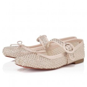 Buty Christian Louboutin Mamastrapitina Z Siatki, Skóry Nappa i Strass Leche