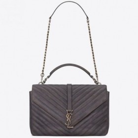 Duża Szara Studencka torba na ramię Saint Laurent, Torby Saint Laurent