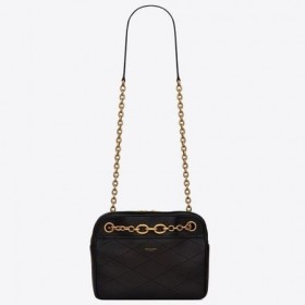 MaÅa Torba-ÅaÅcuch Saint Laurent Le Maillon Z Czarnej Owczej skóry Saint Laurent Bag