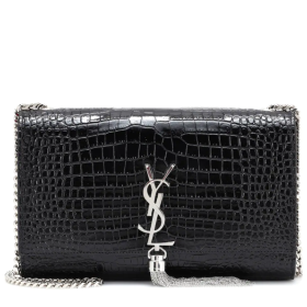 Torebka Saint Laurent Medium Kate Bag z pÄdzelkiem z Czarnej skóry z ÐÑокодиловÑм tÅoczone Saint Laurent Bag