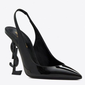 Czółenka Saint Laurent Opyum na wysokim obcasie 110 mm w kolorze Czarnym Saint Laurent