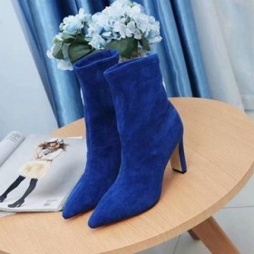 Ботильон Jimmy Choo 85 mm Z Zamszu Kolor Niebieski