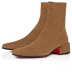 Christian Louboutin Alleo Boot 40 mm Niskie buty Veau Velours Rhea CL Shoes