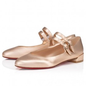 Buty Christian Louboutin Sweet Jane Ballerinas z Opalizującym skóry Cielęcej Leche Christian Louboutin