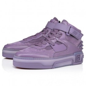 Buty Christian Louboutin Astroloubi Mid Z wysokiej piszczelą Z cielęcej skóry Veau Velours I gumy Parme