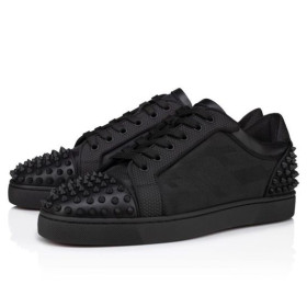 Buty Christian Louboutin Seavaste 2 Z Cielęcej Skóry Z Жаккардом I Kolcami W Kolorze Czarnym