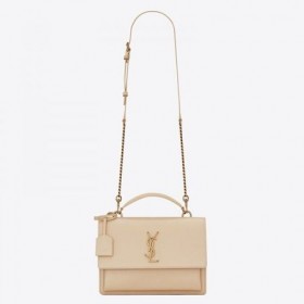 Saint Laurent Nowa torba Średniej wielkości Sunset Bag kolor Beżowy skóra cielęca Saint Laurent Bag