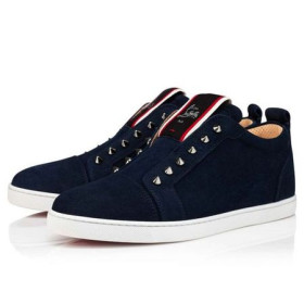 Лоукостер Christian Louboutin F. A. V Fique A Vontade Z Morskiej zamszu