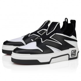 Christian Louboutin Astroflash Sneakers Calf Leather And Fabric Black