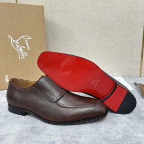 Christian Louboutin Lafitte On Oxford Calf Leather Brown