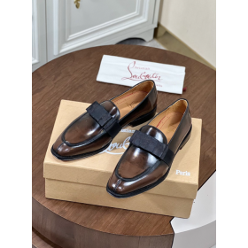 Christian Louboutin Styleeto Loafers Calf Leather Gradient Brown