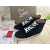 Christian Louboutin Louis Orlato Wysokie trampki ze skóry i tkaniny w kolorze czarnym