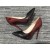 CzóÅenka Christian Louboutin Kate z Lakierowanej skóry 100 mm, Czarny, Czerwony