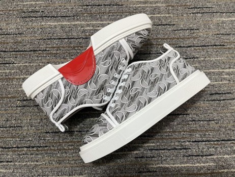 Christian Louboutin Adolon Junior Adidasi CL Jacquard Tesatura Multicolor