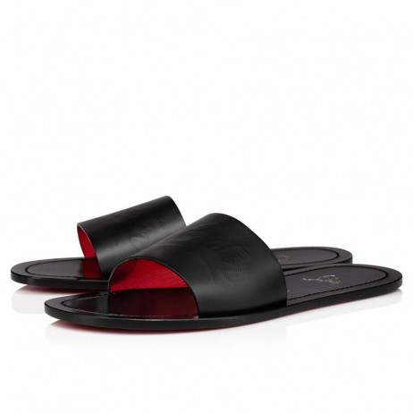 Christian Louboutin Coolraoul Sandale Din Piele De Vițel De Negru