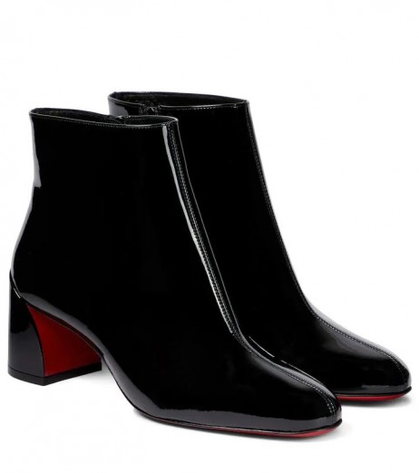 Christian Louboutin Turela 55mm Brevete din Piele Glezna Cizme BlackChristian Pantofi Louboutin