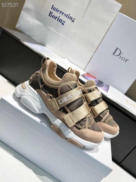 Dior D-RĂTĂCEASCĂ Adidasi Material Tehnic Oblic Print Maro