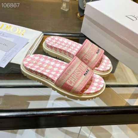 Dior Dway Jardin d ' hiver Bumbac Țesături Brodate Roz