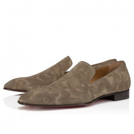 Christian Louboutin Papadie Mocasini Petunia Imprimate Din Piele De Vițel Saharienne
