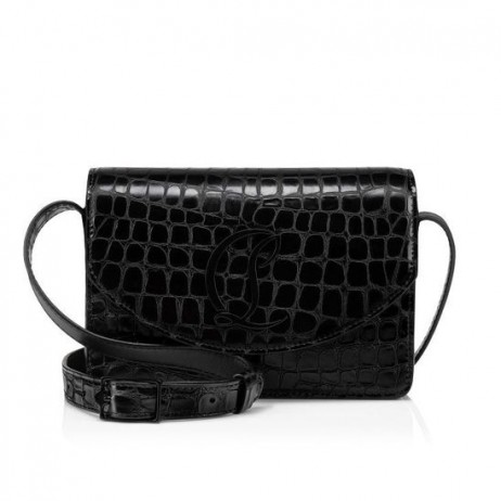 Christian Louboutin Loubi54 Crossbody Geanta Crossbody Faux Din Piele De Vițel Negru