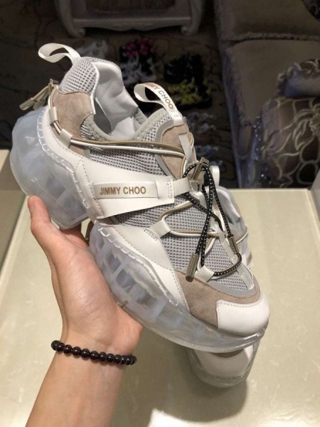Jimmy Choo Diamond Trail Multicolore Din Piele De Plasă Albastru Gri Caise
