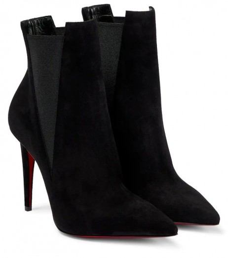 Christian Louboutin Astribooty 100mm piele de Căprioară Glezna Cizme Christian Louboutin Pantofi