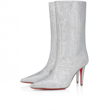 Christian Louboutin Astrilarge Strass Prada 85mm Peste Tot Spumante Strass Argint
