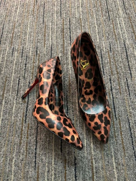 Christian Louboutin Kate Pompe 85mm Vițel Piele de Leopard CL Pompe