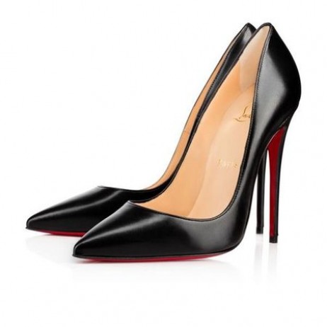 Christian Louboutin Pompe Deci Kate 120 mm NEGRU din Piele