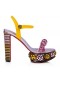 Christian Louboutin Atmospherica 130 Mm Sandale Aftersun Tipărite Piele Nappa Multicolor