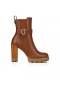 Christian Louboutin Cl Chelsea Lug 100 Mm Cizme Joase Din Piele De Vițel Cuoio Pantofi Christian Louboutin